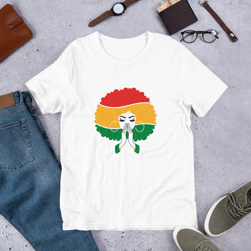 Afro For Juneteenth Unisex t-shirt